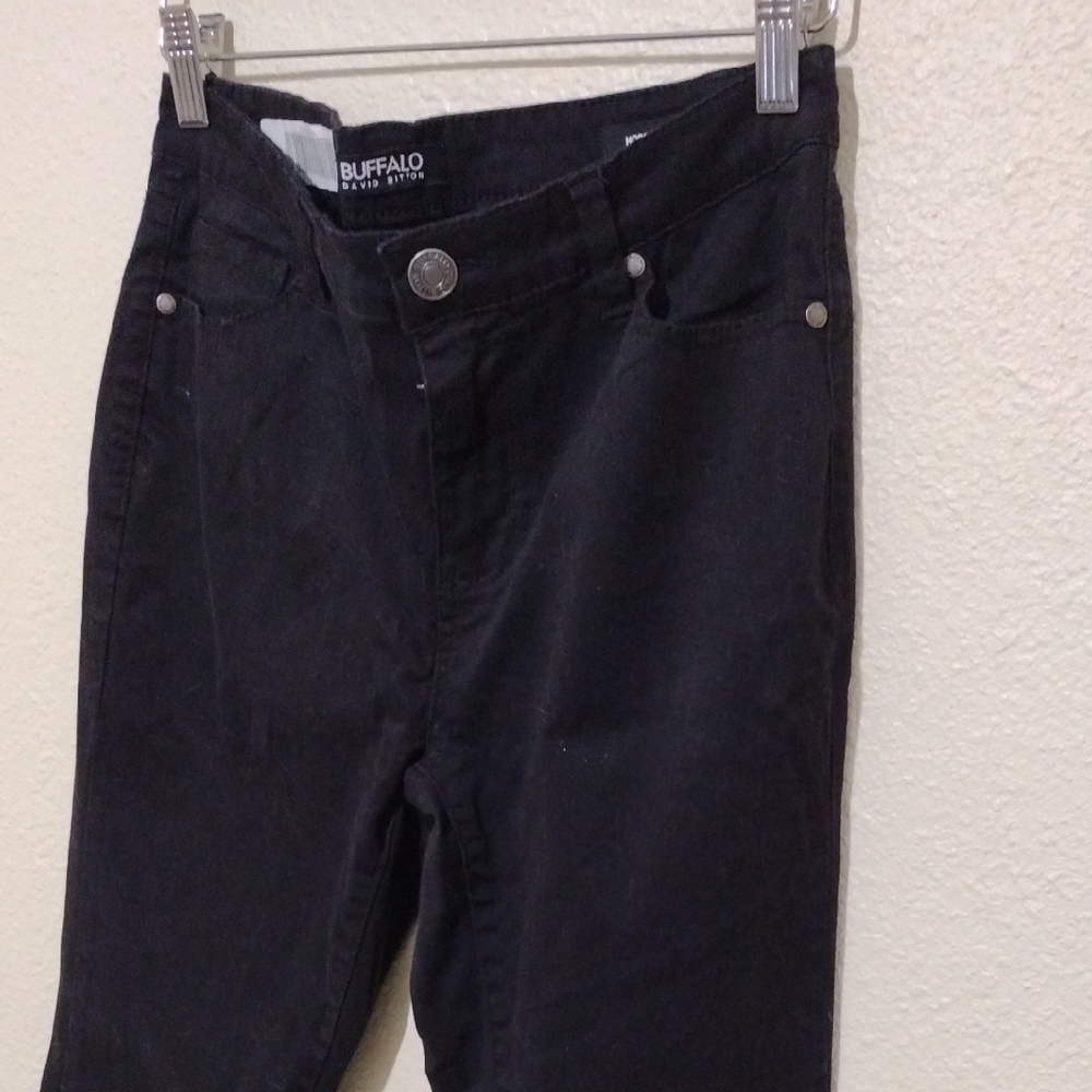 Buffalo David Bitton Black Skinny Jeans Sleek Design - Picture 6 of 9